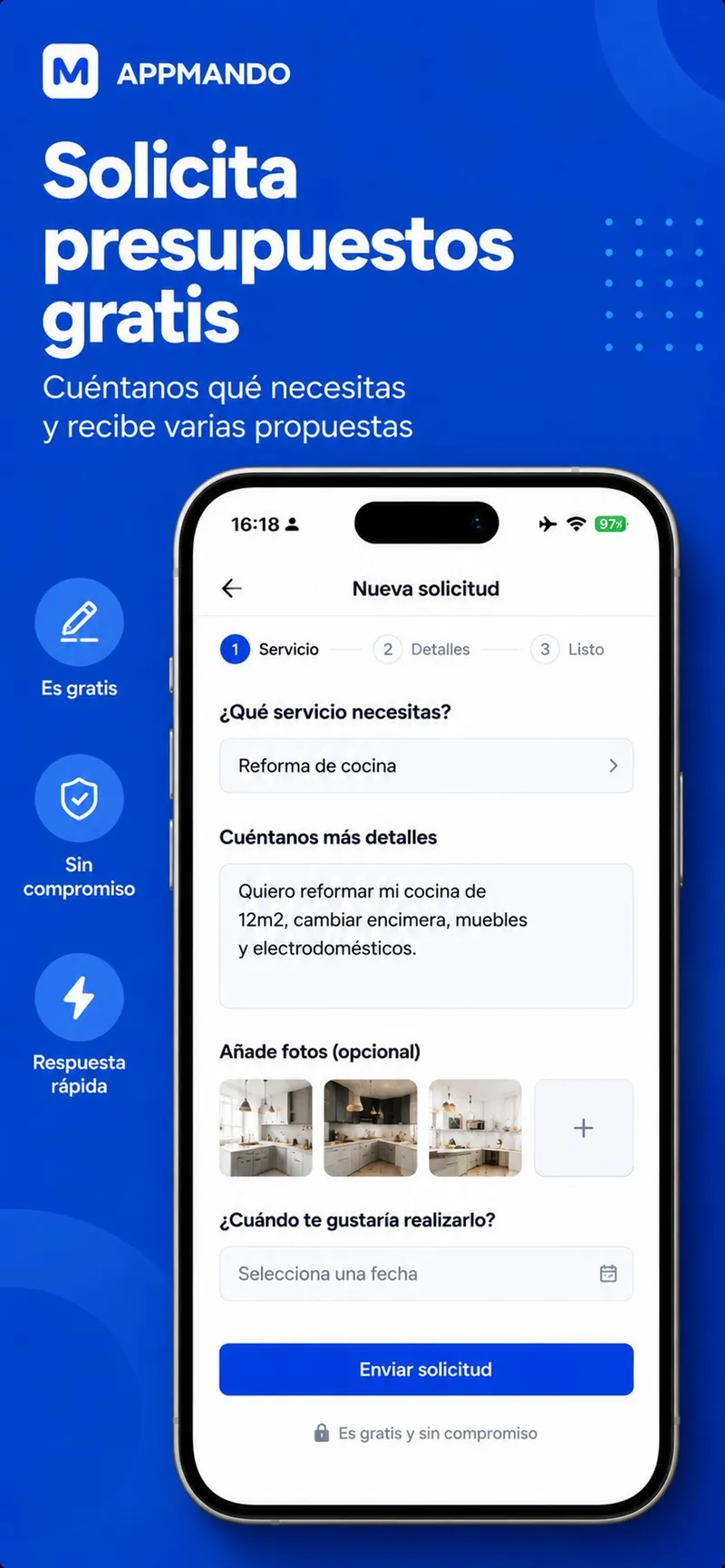Solicita presupuestos gratis
